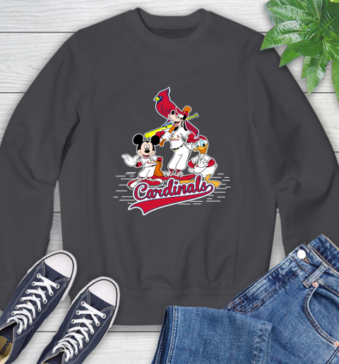 MLB St.Louis Cardinals Mickey Mouse Donald Duck Goofy Baseball T Shirt Sweatshirt 6
