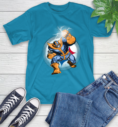 Pittsburgh Steelers NFL Football Thanos Avengers Infinity War Marvel T-Shirt 9