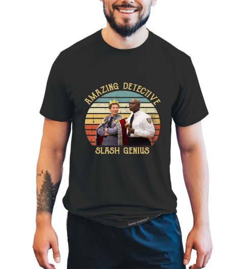 Brooklyn Nine Nine Vintage T Shirt, Brooklyn 99 T Shirt, Jake Peralta Raymond Holt Tshirt, Amazing Detective Slash Genius Shirt