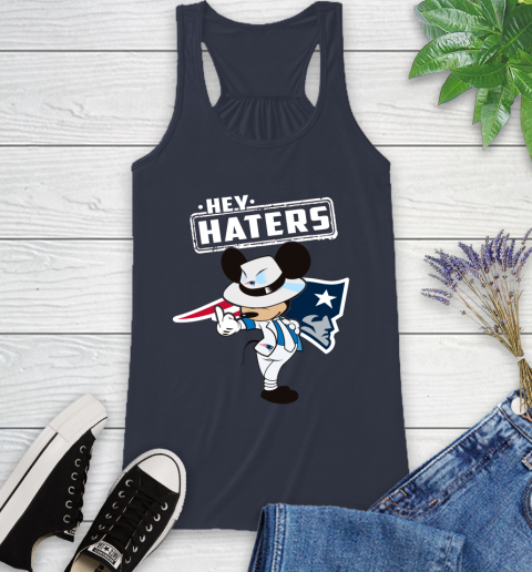 NFL Hey Haters Mickey Football Sports New England Patriots Racerback Tank 10