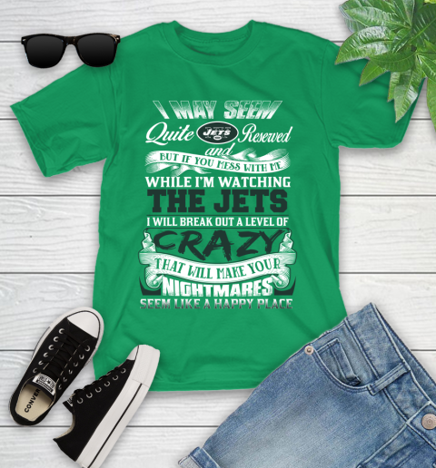 New York Jets NFL Football Don't Mess With Me While I'm Watching My Team Youth T-Shirt 8