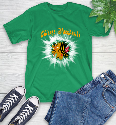 Chicago Blackhawks NHL Hockey Adoring Fan Rip Sports T-Shirt 7