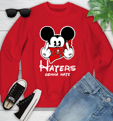 NFL Tampa Bay Buccaneers Haters Gonna Hate Mickey Mouse Disney Football T Shirt_000 Youth Sweatshirt 8