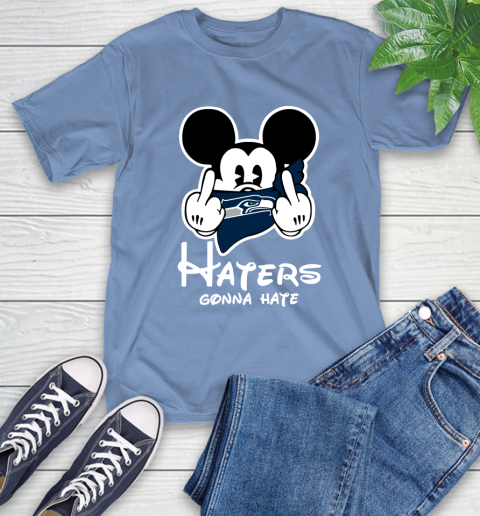 NFL Seattle Seahawks Haters Gonna Hate Mickey Mouse Disney Football T Shirt T-Shirt 12