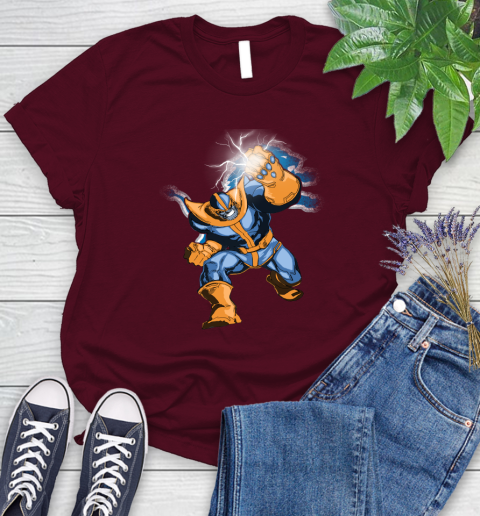 Detroit Lions NFL Football Thanos Avengers Infinity War Marvel Women's T-Shirt 7