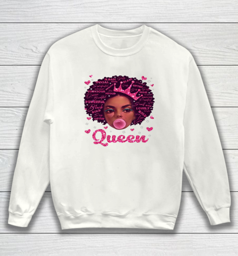 Black Girl, Women Shirt Juneteenth Black Queen Afro Melanin Girl Magic Sweatshirt
