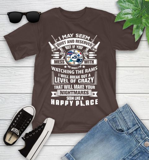 Los Angeles Rams NFL Football Don't Mess With Me While I'm Watching My Team Sports (1) Youth T-Shirt 7