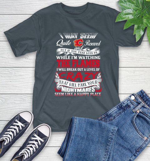 Calgary Flames NHL Hockey Don't Mess With Me While I'm Watching My Team T-Shirt 10