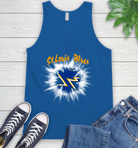 St.Louis Blues NHL Hockey Adoring Fan Rip Sports Tank Top 4