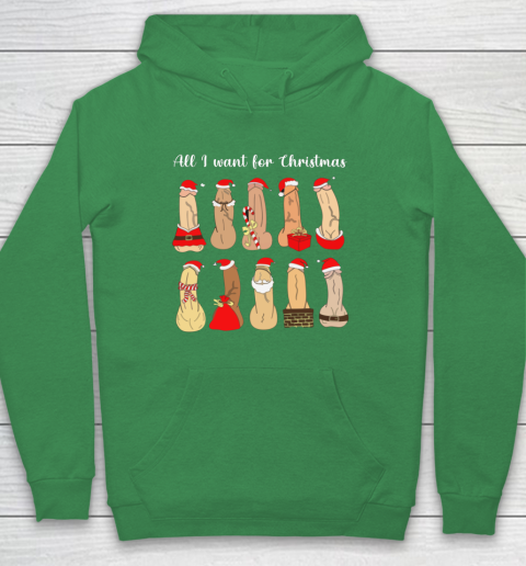 All I Want For Christmas Is Cock Funny Christmas Hoodie 5