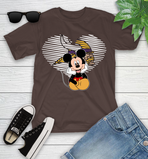 NFL Minnesota Vikings The Heart Mickey Mouse Disney Football T Shirt_000 Youth T-Shirt 7
