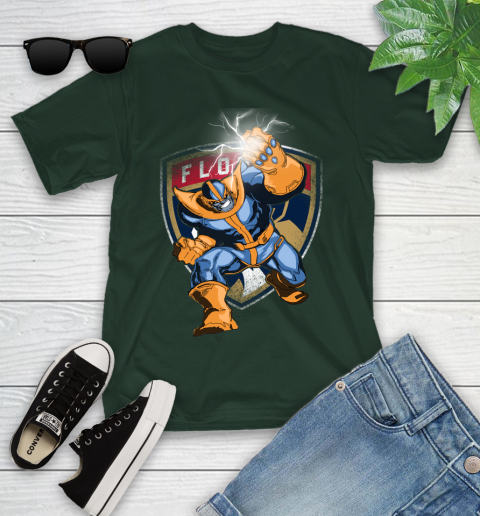 Florida Panthers NHL Hockey Thanos Avengers Infinity War Marvel Youth T-Shirt 5