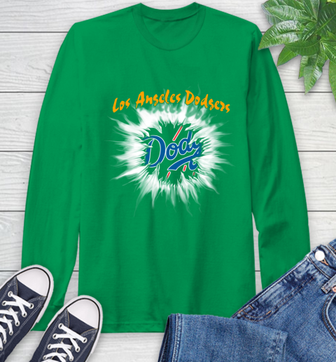 Los Angeles Dodgers MLB Baseball Adoring Fan Rip Sports Long Sleeve T-Shirt 8