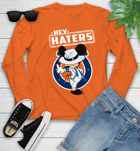 NFL Hey Haters Mickey Football Sports Indianapolis Colts Youth Long Sleeve 3