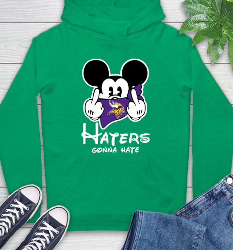 NFL Minnesota Vikings Haters Gonna Hate Mickey Mouse Disney Football T Shirt Hoodie 8