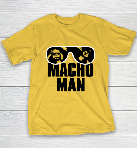 Macho Man Shirt Savage Sunglasses Graphic Youth T-Shirt 4