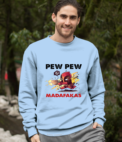 Deadpool T Shirt, Superhero Deadpool T Shirt, Pew Pew Madafakas Tshirt