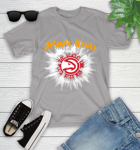 Atlanta Hawks NBA Basketball Rip Sports Youth T-Shirt 4