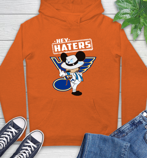 NHL Hey Haters Mickey Hockey Sports St.Louis Blues Hoodie 4