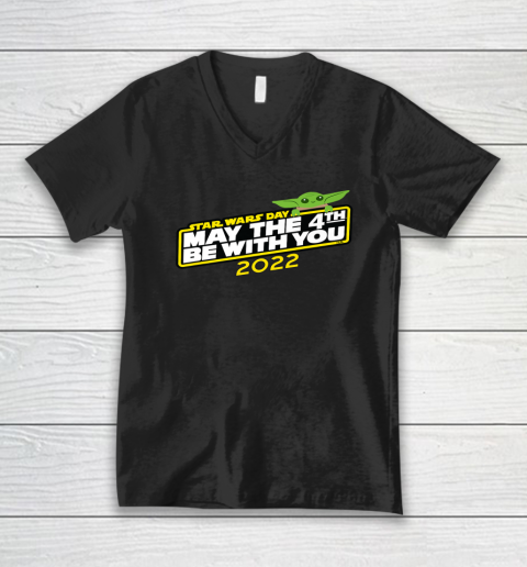 Star Wars Day Grogu May The 4th Be With You 2022 V-Neck T-Shirt