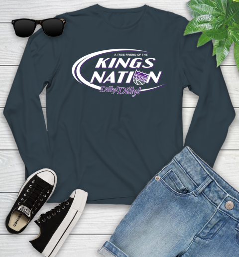 NBA A True Friend Of The Sacramento Kings Dilly Dilly Basketball Sports Youth Long Sleeve 9