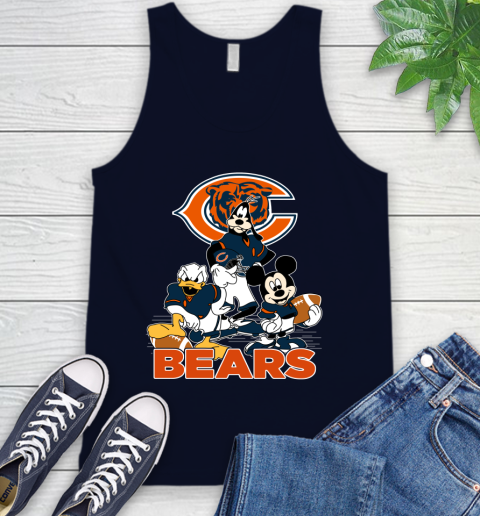 NFL Chicago Bears Mickey Mouse Donald Duck Goofy Football Shirt Tank Top 2