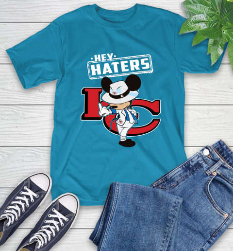 NFL Hey Haters Mickey Football Sports Kansas City Chiefs T-Shirt 9