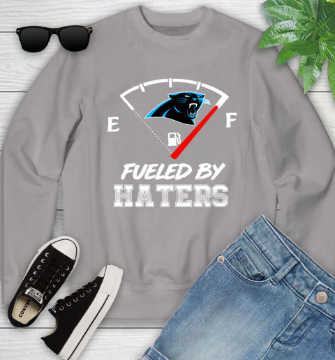 Carolina Panthers NFL Football Fueled By Haters Sports Youth Sweatshirt 3