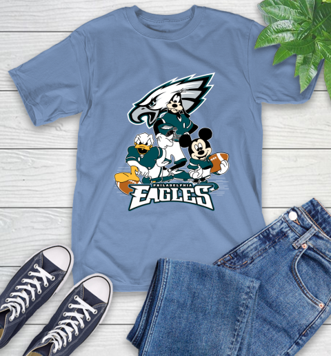NFL Philadelphia Eagles Mickey Mouse Donald Duck Goofy Football Shirt T-Shirt 12