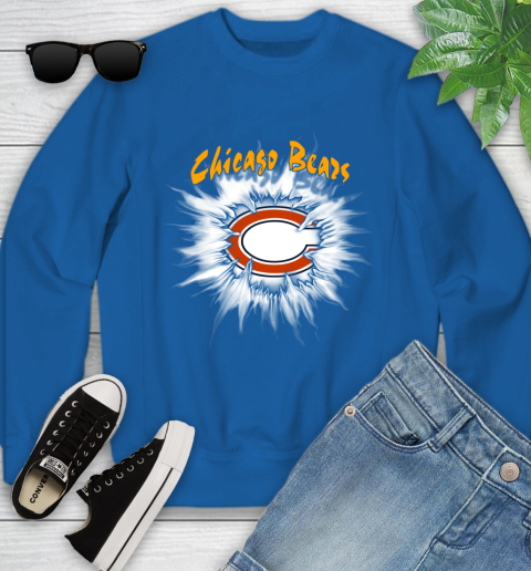 Chicago Bears NFL Football Adoring Fan Rip Sports Youth Sweatshirt 7