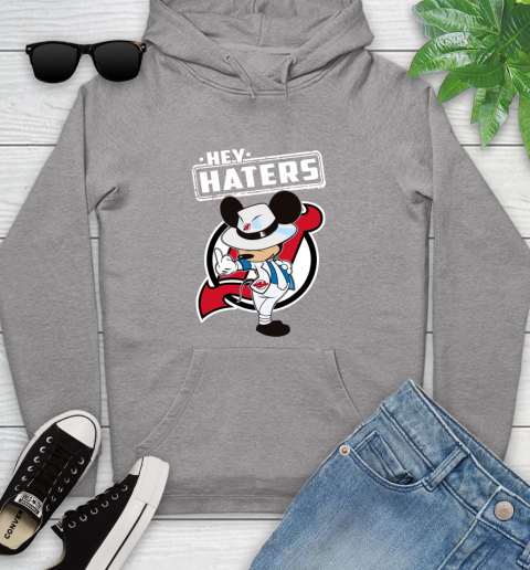 NHL Hey Haters Mickey Hockey Sports New Jersey Devils Youth Hoodie 6