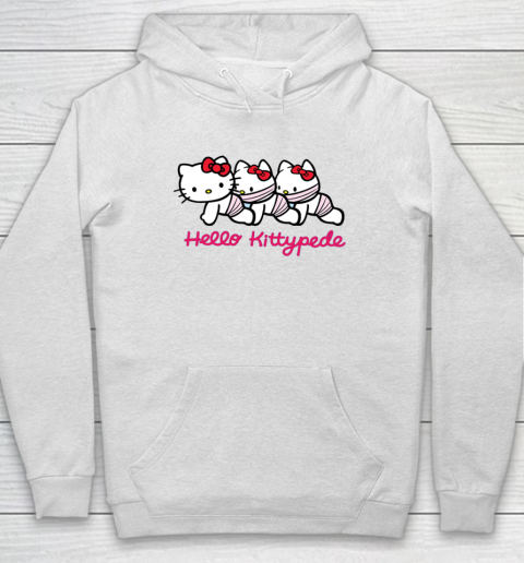 Hello Kittypede The Human Centipede Hoodie