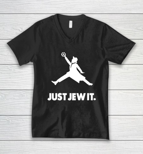 Just Jew It Jewish V-Neck T-Shirt
