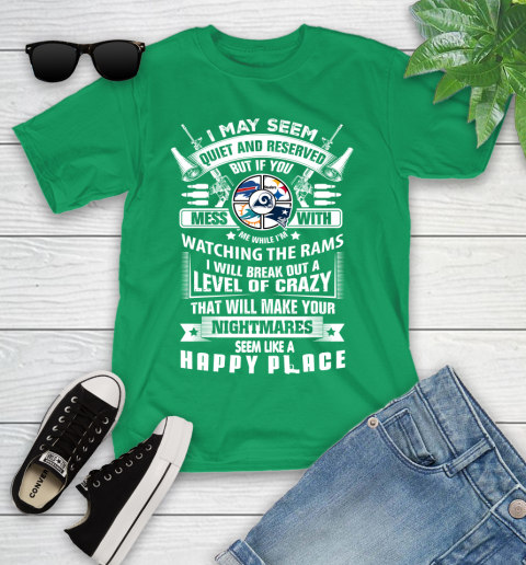 Los Angeles Rams NFL Football Don't Mess With Me While I'm Watching My Team Sports (1) Youth T-Shirt 8