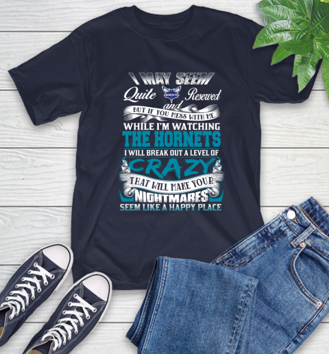 Charlotte Hornets NBA Basketball Don't Mess With Me While I'm Watching My Team T-Shirt 3