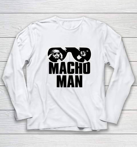 Macho Man Shirt Savage Sunglasses Graphic Long Sleeve T-Shirt 9