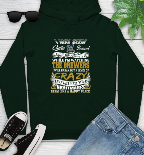 Milwaukee Brewers MLB Baseball Don't Mess With Me While I'm Watching My Team Youth Hoodie 15 Milwaukee Brewers MLB Baseball Don't Mess With Me While I'm Watching My Team Youth Hoodie - Image 15