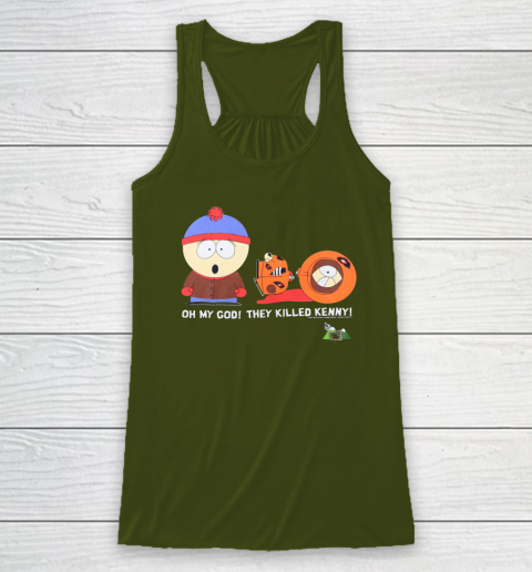 Oh My God They Killed Kenny Shirt South Park Adult Cartoon Racerback Tank 2