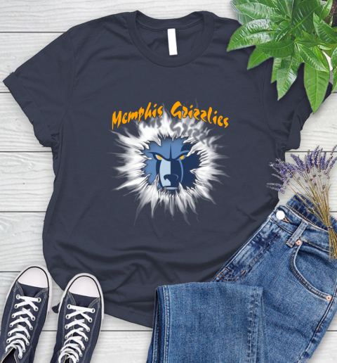 Memphis Grizzlies NBA Basketball Rip Sports Women's T-Shirt 14
