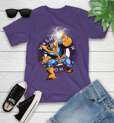 Washington Nationals MLB Baseball Thanos Avengers Infinity War Marvel Youth T-Shirt 3