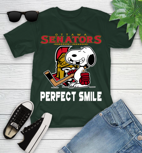 NHL New York Rangers Snoopy Perfect Smile The Peanuts Movie Hockey T Shirt Youth T-Shirt 5