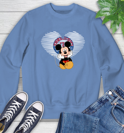 MLB Texas Rangers The Heart Mickey Mouse Disney Baseball T Shirt_000 Sweatshirt 11