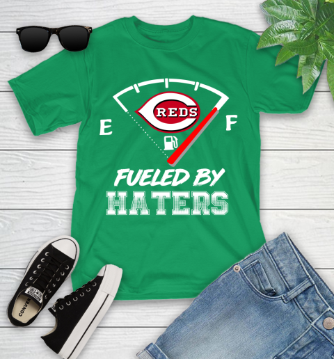 Cincinnati Reds MLB Baseball Fueled By Haters Sports Youth T-Shirt 8