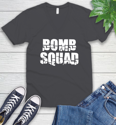 Bomb Squad V-Neck T-Shirt 4