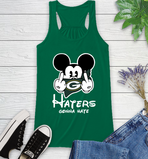 NFL Green Bay Packers Haters Gonna Hate Mickey Mouse Disney Football T Shirt_000 Racerback Tank 6