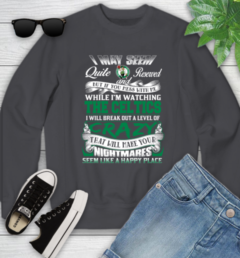 Boston Celtics NBA Basketball Don't Mess With Me While I'm Watching My Team Youth Sweatshirt 6 Boston Celtics NBA Basketball Don't Mess With Me While I'm Watching My Team Youth Sweatshirt - Image 6