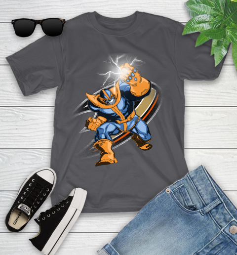 Anaheim Ducks NHL Hockey Thanos Avengers Infinity War Marvel Youth T-Shirt 6