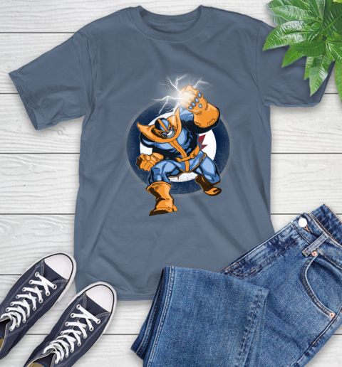 Winnipeg Jets NHL Hockey Thanos Avengers Infinity War Marvel T-Shirt 8