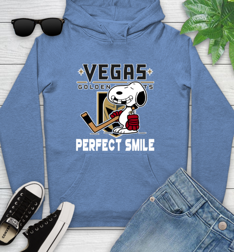 NHL Vegas Golden Knights Snoopy Perfect Smile The Peanuts Movie Hockey T Shirt Youth Hoodie 13