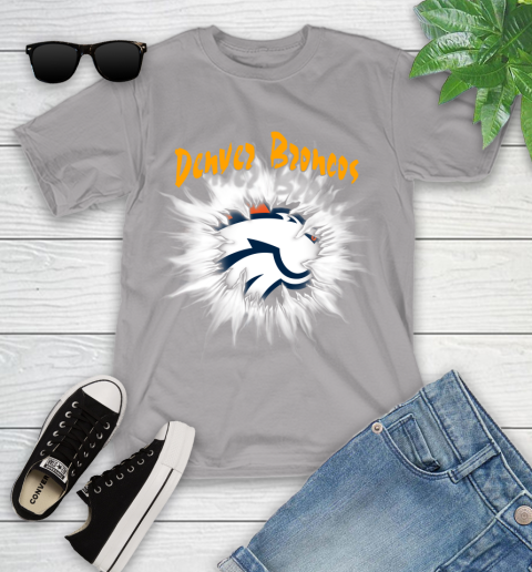 Denver Broncos NFL Football Adoring Fan Rip Sports Youth T-Shirt 4